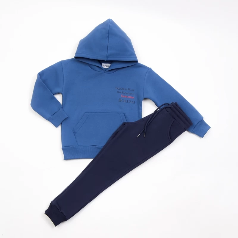 ΣΕΤ ΦΟΡΜΑΣ TRAX KIDS SLIM FIT ΡΑΦ ΜΠΛΟΥΖΑ ΜΕ ΚΟΥΚΟΥΛΑ/ΜΑΡΕΝ ΠΑΝΤΕΛΟΝ