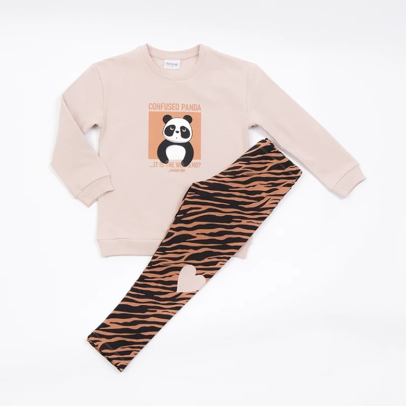 ΣΕΤ TRAX KIDS 2-6ΕΤΩΝ ΜΠΛΟΥΖΟΦΟΡΕΜΑ ΜΕ ΚΑΜΗΛΟ ΚΟΛΑΝ ANIMAL PRINT