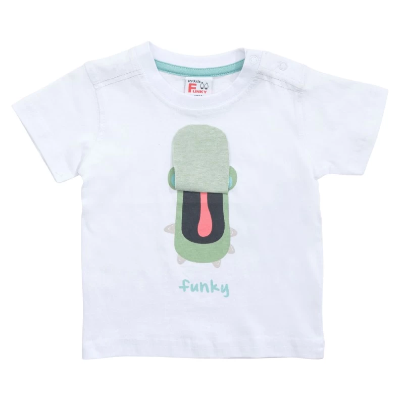 Βρεφικό μπλούζακι 6-24μηνών "Funky KIds  "crocodile"
