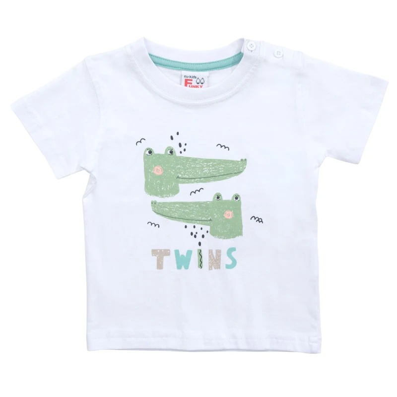 Βρεφική μπλούζα 6-24 μηνών Funky Kids ´TWINS´