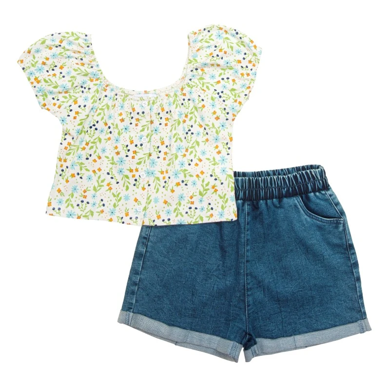 Σετ 6-16ετών με τζην σορτς Funky Kids ´DENIM´