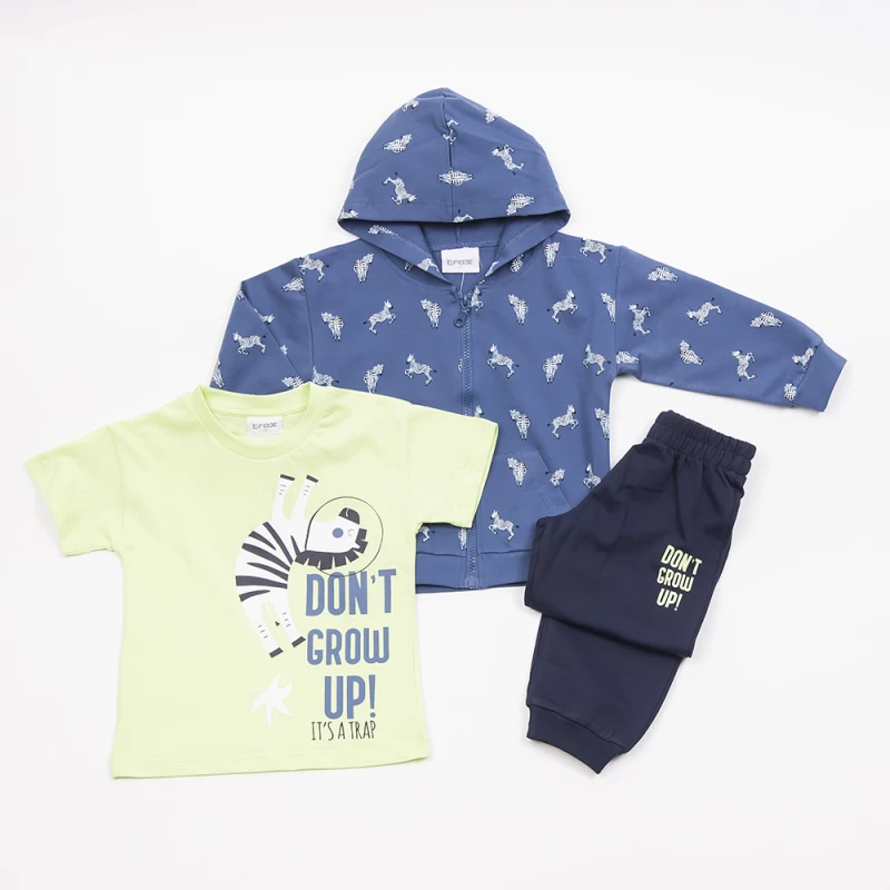 Εποχιακή φόρμα χωρίς  χνούδι 3τμχ 1-6ετών Trax Kids  47407