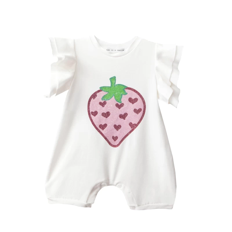 T6099 Two in a Castle Βρεφικό φορμάκι Strawberry