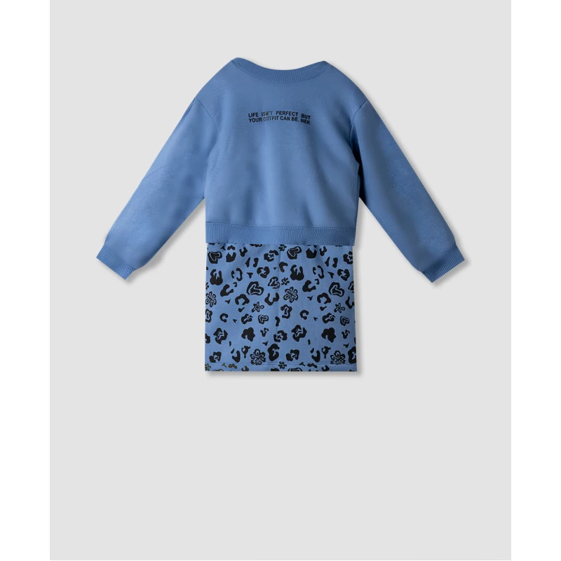 Nek Kids Wear Παιδικό   Σετ Φούστα Μπλούζα  Ιντιγκο 123125