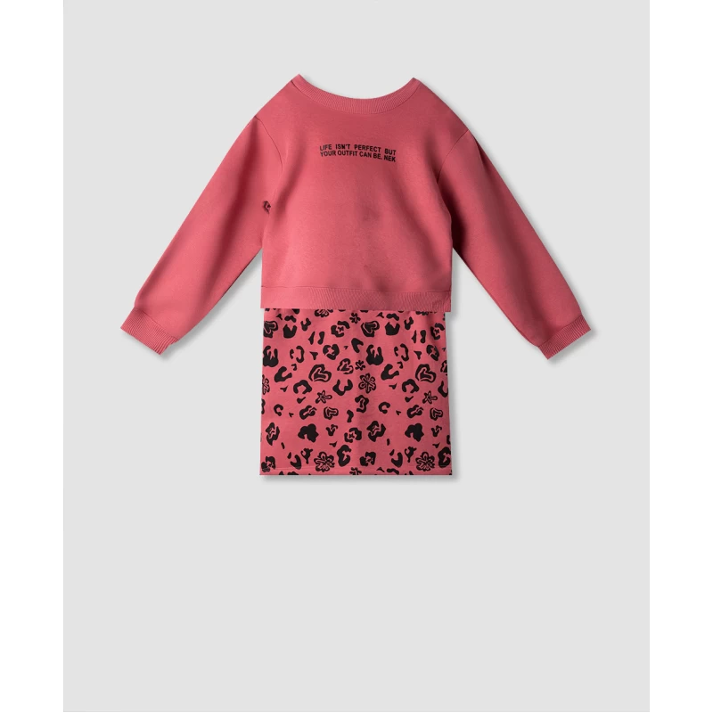 Nek Kids Wear Παιδικό   Σετ Φούστα Μπλούζα Φούξια 123125