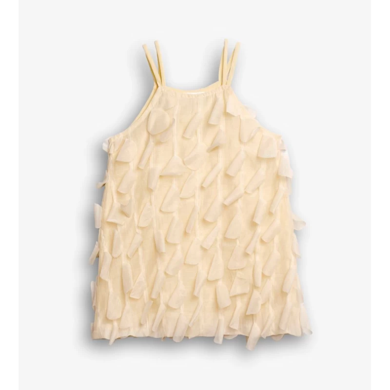 Εκρού Παιδικό Φόρεμα Κορίτσι 2-6 Ετών For Funky Kids 729125