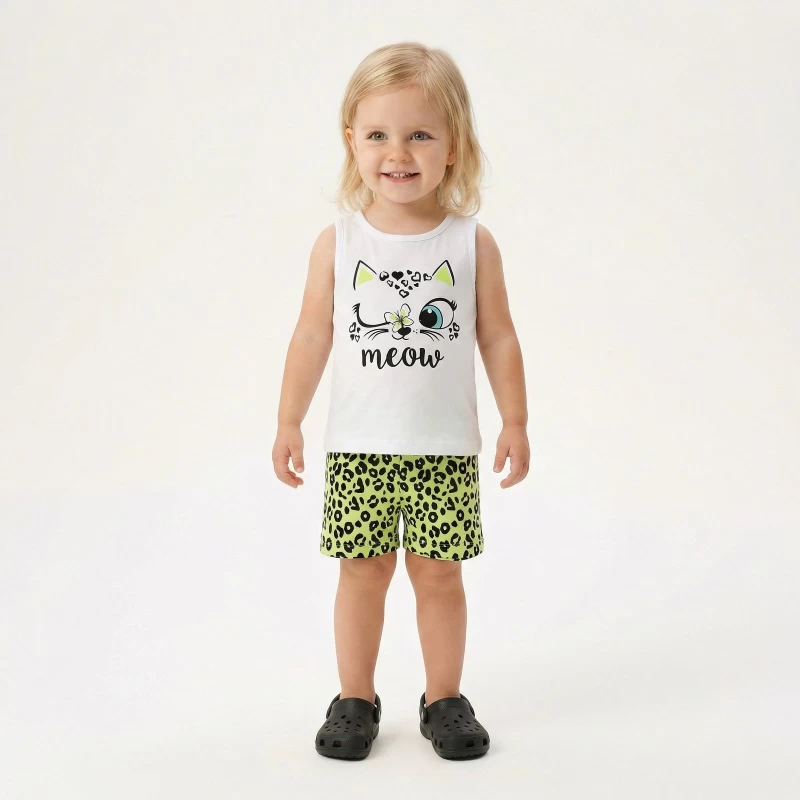 Trax Kids 49234 – Παιδικό Καλοκαιρινό Σετ Κορίτσι 2-6 Ετών 100% Βαμβάκι