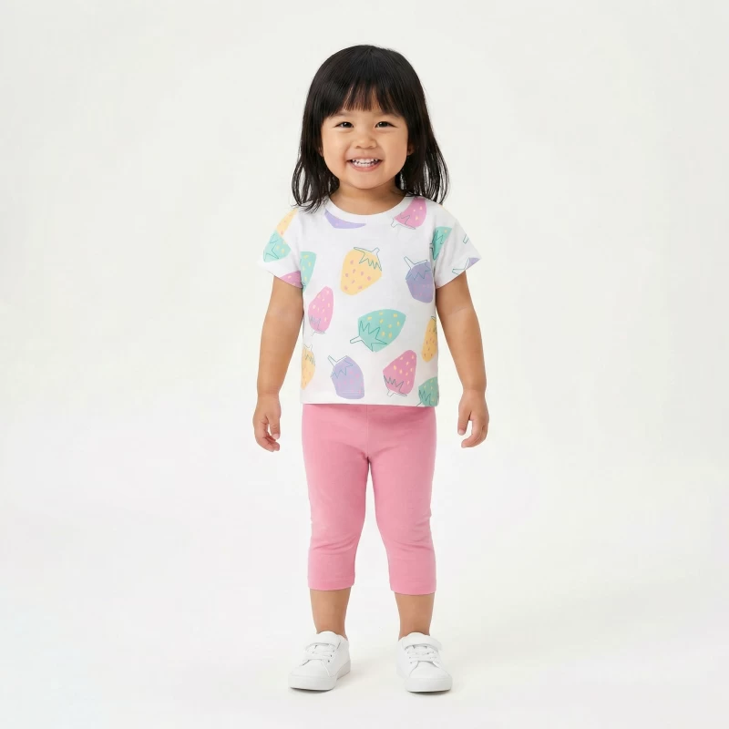 Trax Kids Σετ Κορίτσι 49218 Μπλούζα & Κολάν Κάπρι 2-6 Ετών