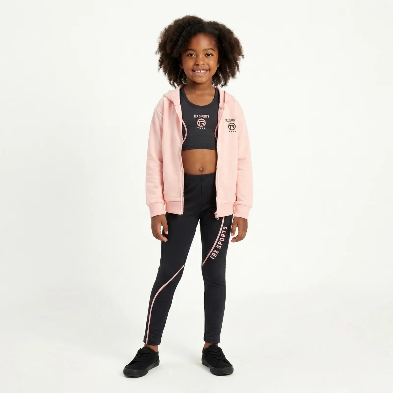 Trax Kids Αθλητικό Σετ Κορίτσι Ζακέτα, Top & Κολάν 49107