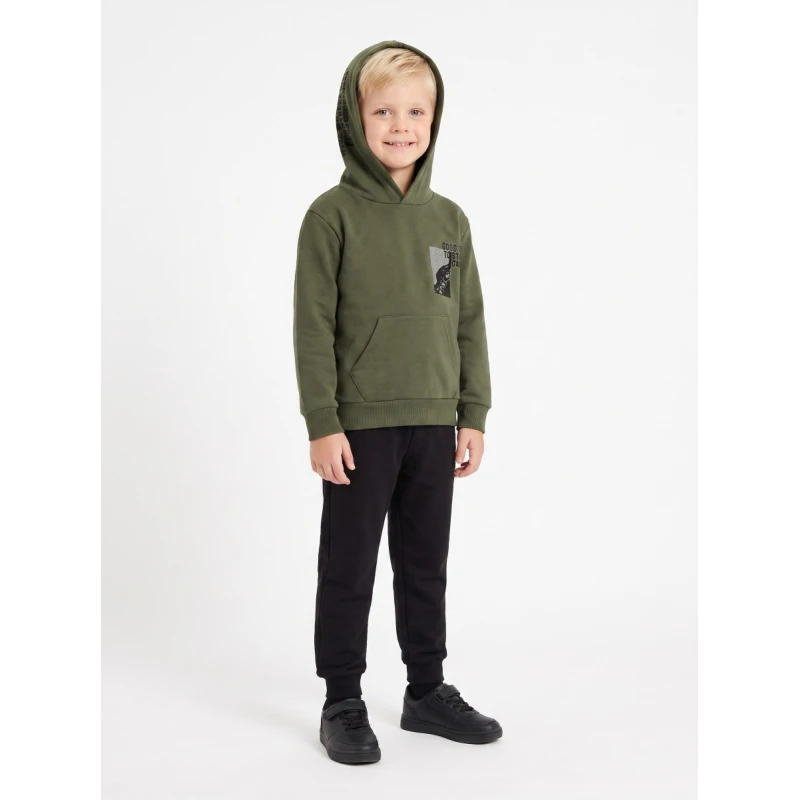 TRAX Kids Φόρμα Αγόρι με Κουκούλα Good Time – Χακί/Μαύρο – 7-16 Ετών – 50858