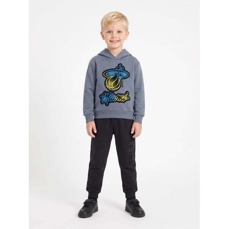 TRAX Kids Σετ Φόρμας Αγόρι Miami με Κουκούλα Γκρι/Μαύρο – 50811