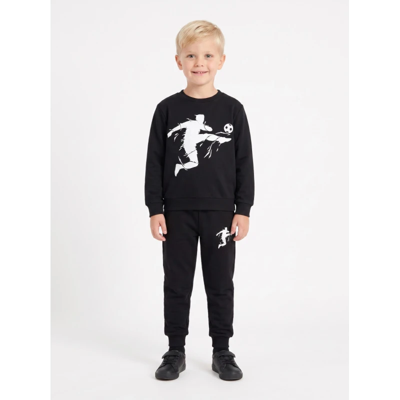 ΤRAX Kids Εποχιακή Σετ Φόρμας Αγόρι Ποδόσφαιρο Μαύρη 1-6 Ετών – 50802 | Kinderland