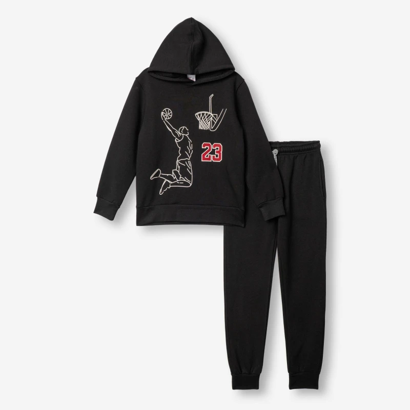 Funky Kids Σετ Φόρμας Αγόρι Basketball 23 Μαύρο – 227-117121-1 | Kinderland
