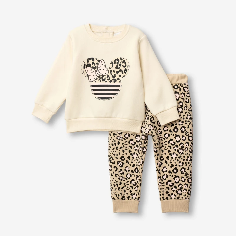 Funky Kids Βρεφικό Σετ Κορίτσι Εκρού με Animal Print 3-24 Μηνών –917122-1