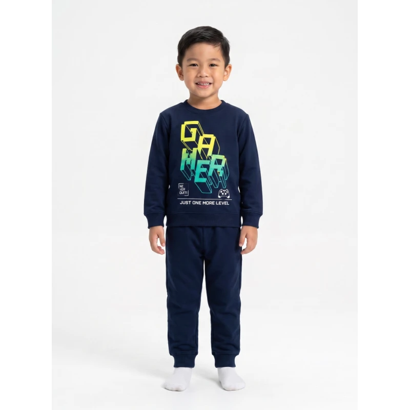 Trax Kids Παιδικές Πυτζάμες Αγόρι Μπλε Gamer 7-16 Ετών – 50891