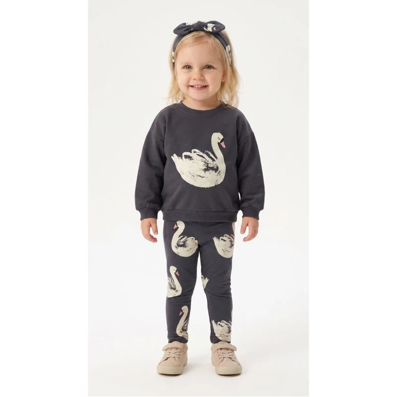 Trax Kids Σετ Μπλούζα με Κολάν Κύκνοι Κορίτσι 1-6 Ετών – 50711