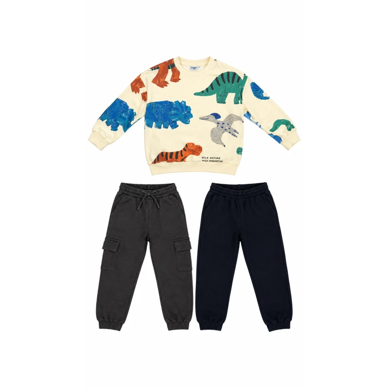 Trax Kids Σετ Φόρμας Αγόρι με Δεινόσαυρους 1-6 Ετών – 50924